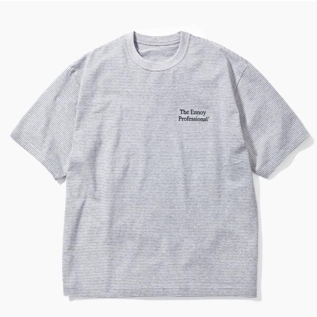 ennoy S/S Border T-Shirt gray×navy Lサイズ - cna.gob.bo