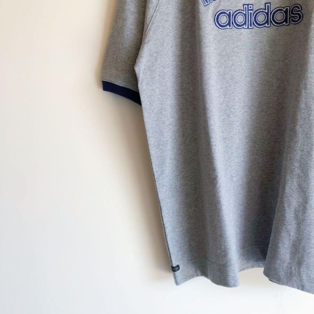 ビンテージ adidas アディダス 肉厚ボディ リンガーTシャツ Mサイズ 3