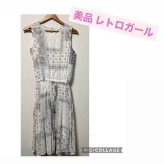 レトロガール(RETRO GIRL)の美品 RETRO GIRL バンダナ柄 ワンピース(ロングワンピース/マキシワンピース)