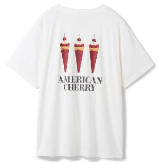 ジェラートピケ(gelato pique)のジェラートピケ　アメリカンチェリーＴシャツ　ホワイト(Tシャツ(半袖/袖なし))