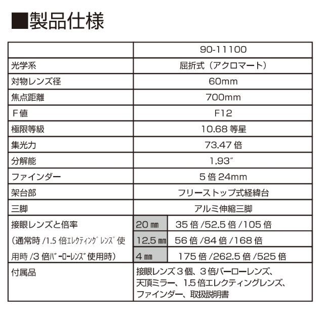 ⭕最大525倍✨天体望遠鏡⛺星座観測やバードウォッチングに༒アウトドア エンタメ/ホビーのエンタメ その他(その他)の商品写真