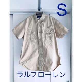ラルフローレン(Ralph Lauren)のラルフローレン 半袖シャツ ベージュ S サイズ7 予備ボタン付き(シャツ)