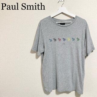 ポールスミス(Paul Smith)のポールスミス Tシャツ メンズL グレー PS ロゴ シマウマ (Tシャツ/カットソー(半袖/袖なし))