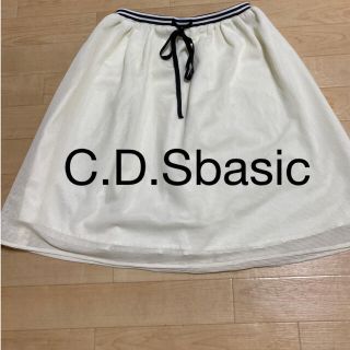 シーディーエスベーシック(C.D.S BASIC)のスカートC.D.S basic(ひざ丈スカート)