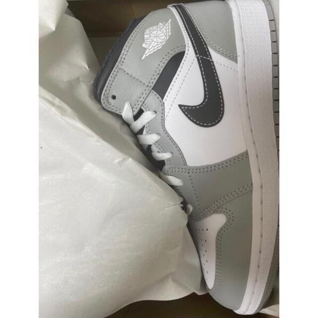 Nike Air Jordan 1 mid Smoke Grey GS 24cm