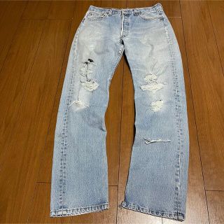 リーバイス(Levi's)の【古着】Levi's 501 90′s ダメージデニム ジーンズ(デニム/ジーンズ)