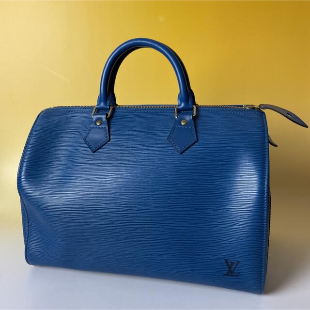 贅沢屋の LOUIS VUITTON ヴィトン ハンドバッグ スピーディー 青 エピ