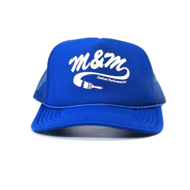 M&M  PRINT MESH CAP (R.BLUE)