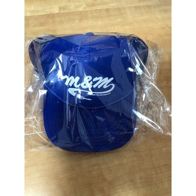 M&M  PRINT MESH CAP (R.BLUE)