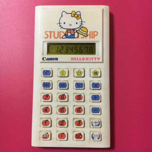 ★1976年当時物★ キャノン サンリオ コラボ ハローキティ 電卓