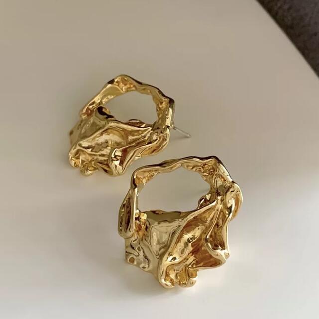 nano・universe(ナノユニバース)のNuance foil pierce gold No.882 レディースのアクセサリー(ピアス)の商品写真