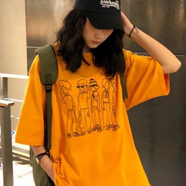 オレンジ　Ｔシャツキュートなキャラ レディースのトップス(Tシャツ(半袖/袖なし))の商品写真