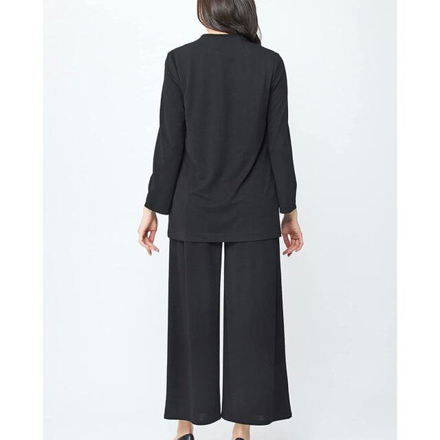 SOIR(ソワール)のソワールベニール ワイドパンツのブラックフォーマル 喪服  礼服  9号  レディースのフォーマル/ドレス(礼服/喪服)の商品写真