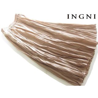 イング(INGNI)の新品INGNI/イング コットンしわ加工ロングスカート/BE(ロングスカート)