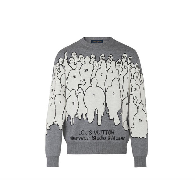 買い誠実 LOUIS VUITTON - 【LOUIS VUITTON】STUDIO JACQUARD CREWNECK