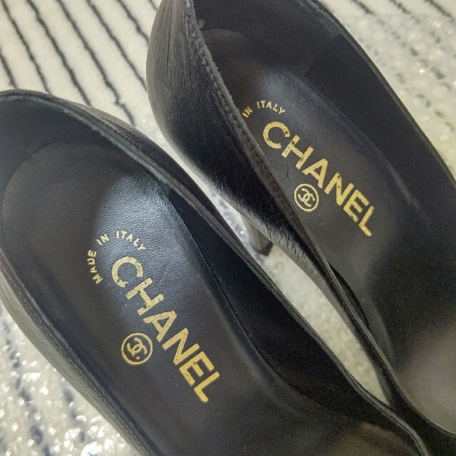 CHANEL(シャネル)の【美品】CHANEL★シャネル★ココマーク★オープントゥパンプス★サンダル レディースの靴/シューズ(ハイヒール/パンプス)の商品写真