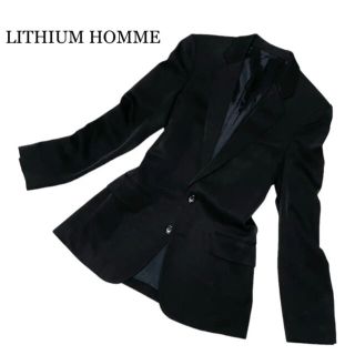 リチウムオム(LITHIUM HOMME)のLITHIUM HOMME リチウムオム テーラードジャケット ブラック S(テーラードジャケット)