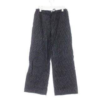 fog linen work フォグ リネン ストライプ キュロット パンツ