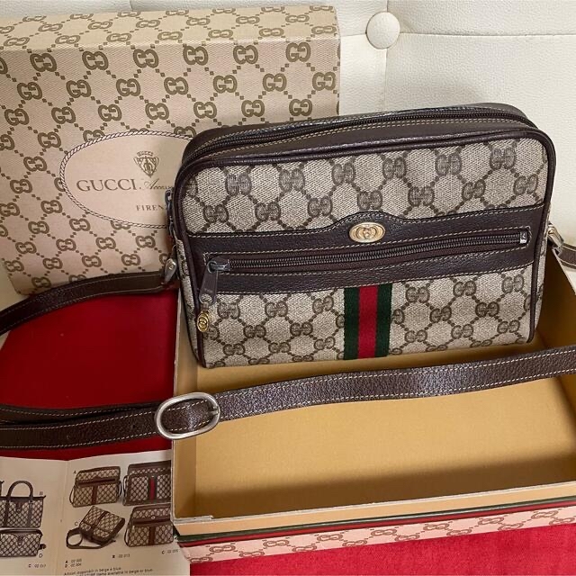 ショルダーバッグ 極 美品 付属品完備 GUCCI オールド グッチ シェリー