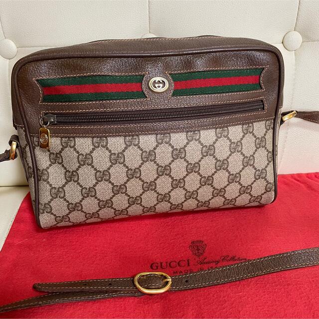 Gucci - 極　美品　GUCCI オールド　グッチ シェリーライン　ショルダー　バッグ