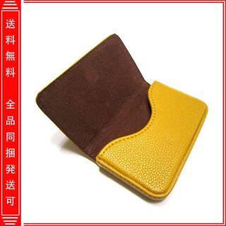 名刺入れ カードケース ビジネス  ギフト 黄色い ;Meika79;(オフィス収納)