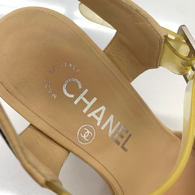 CHANEL(シャネル)の4383 シャネル レザー ココマーク サンダル バイカラー レディースの靴/シューズ(サンダル)の商品写真