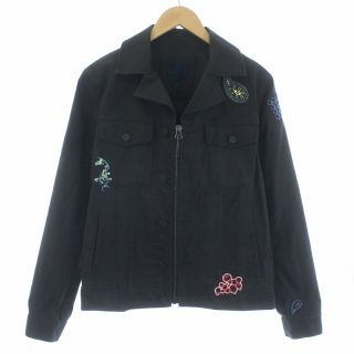 ランバン(LANVIN)のランバン ショートコート ジャケット 春アウター ジップアップ 46 S 黒(その他)