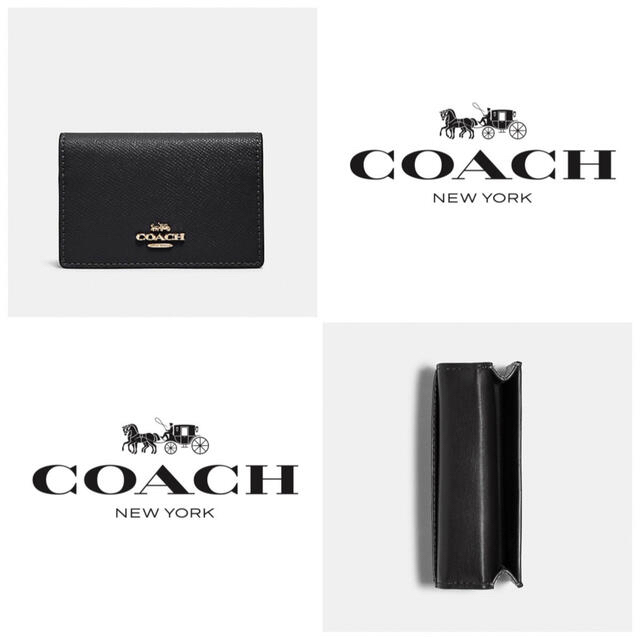 COACH ☆大人気☆ ビジネス カードケース ブラック 名刺入れ 新品