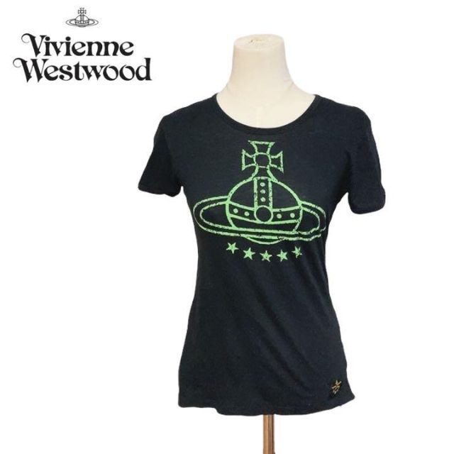 Vivienne Westwood(ヴィヴィアンウエストウッド)のvivienne westwood ヴィヴィアン Lee コラボ　黒 Tシャツ. レディースのトップス(Tシャツ(半袖/袖なし))の商品写真