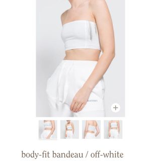 新品！Amateras white bandeau(ベアトップ/チューブトップ)