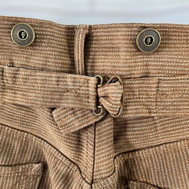 RRLシンチバックストライプパンツ サスペンダーボタン付き | gulatilaw.com