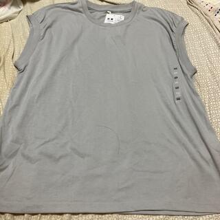 タイムセール　フレンチ袖Tシャツ　グレー(Tシャツ(半袖/袖なし))