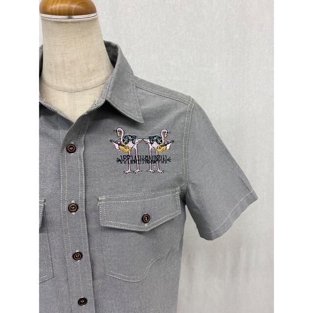 WANIMA(ワニマ)のLEFLAH レフラ　フラミンゴ　半袖シャツ　M108 メンズのトップス(シャツ)の商品写真