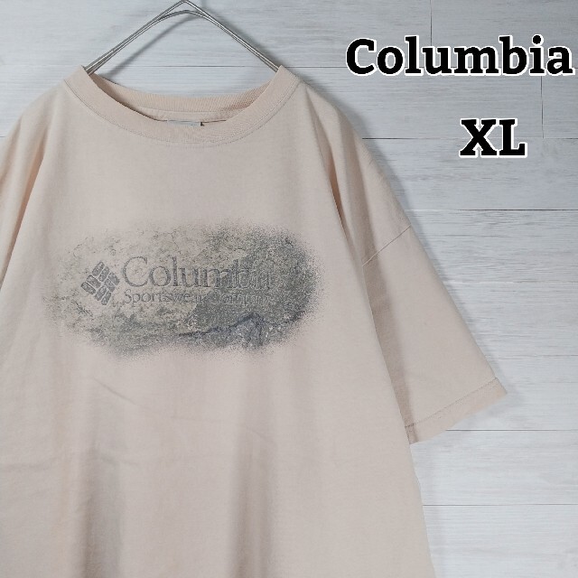 Columbia(コロンビア)の【最終価格】【Columbia】コロンビア　アースカラー染み込みプリント　XL メンズのトップス(Tシャツ/カットソー(半袖/袖なし))の商品写真