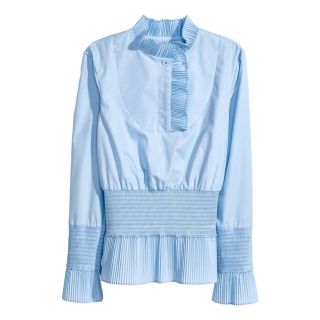 エイチアンドエム(H&M)のH&M プリーツブラウス(シャツ/ブラウス(長袖/七分))