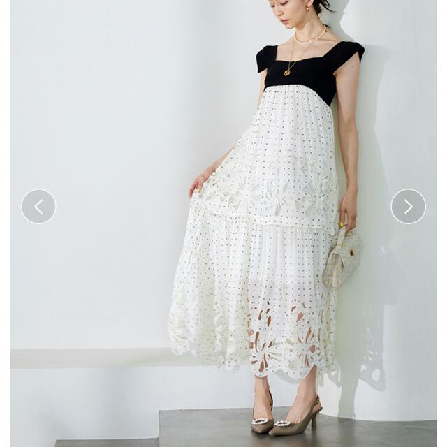 スナイデル  カットワーク刺繍ドレス
