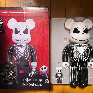 メディコムトイ(MEDICOM TOY)のBE@RBRICK Jack Skellington 100％ & 400％(その他)