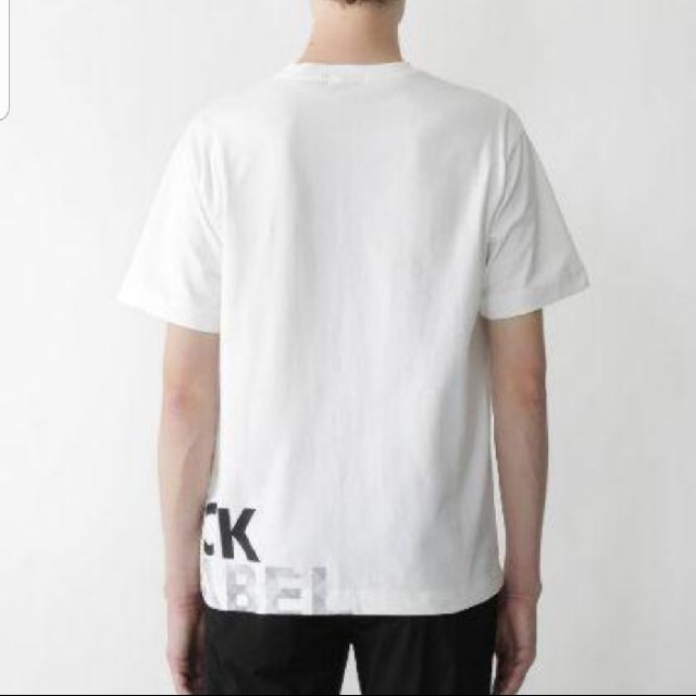 【新品】ブラックレーベルクレストブリッジ Tシャツ バーバリー ロゴ白 LL