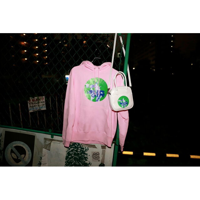 bonjour records(ボンジュールレコーズ)の【カーキ（36）】とんだ林蘭 * BG HOODIE レディースのトップス(パーカー)の商品写真