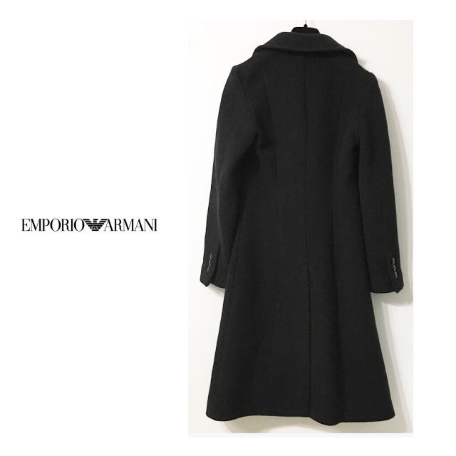 Emporio Armani(エンポリオアルマーニ)のエンポリオアルマーニ カシミヤウールコート★送料込 レディースのジャケット/アウター(ロングコート)の商品写真