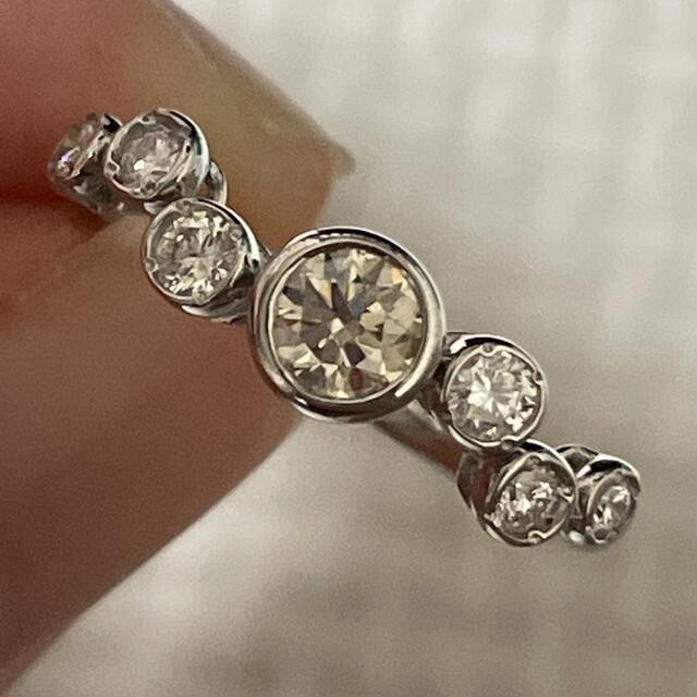 美品✨カシケイ　ベゼル リング　0.50ct レディースのアクセサリー(リング(指輪))の商品写真