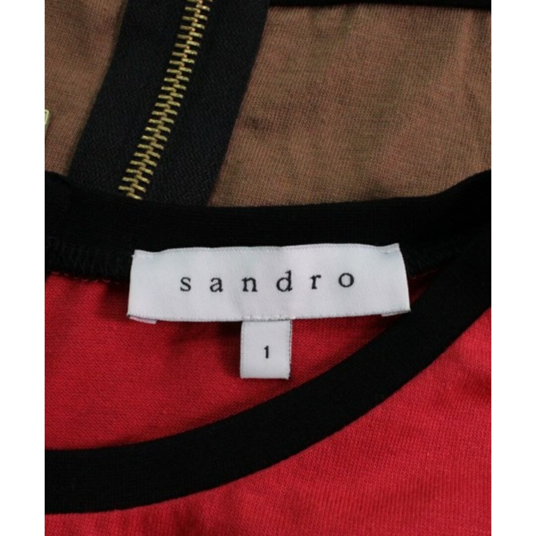 sandro サンドロ ワンピース 1(S位) 黒x茶x赤等