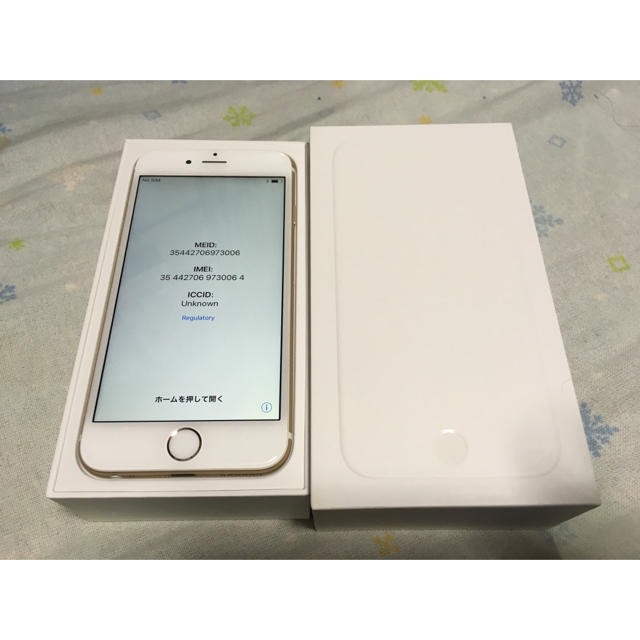 Apple(アップル)の美品 docomo iPhone6 16GB ゴールド スマホ/家電/カメラのスマートフォン/携帯電話(スマートフォン本体)の商品写真