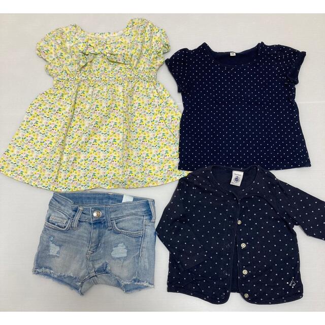 女の子　90 まとめ売り　夏服4点セット キッズ/ベビー/マタニティのキッズ服女の子用(90cm~)(ワンピース)の商品写真