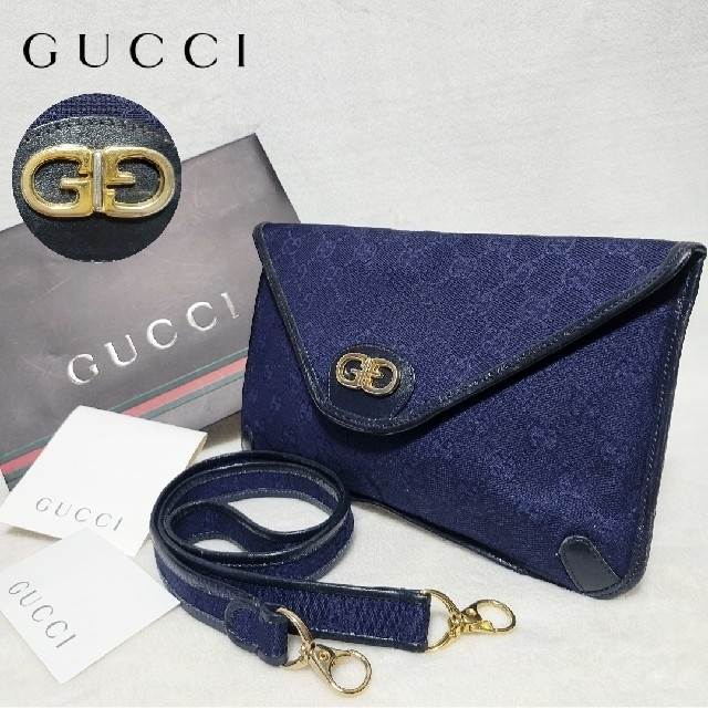 Gucci - GUCCI オールドグッチ 2WAY ショルダーバッグ クラッチバッグ