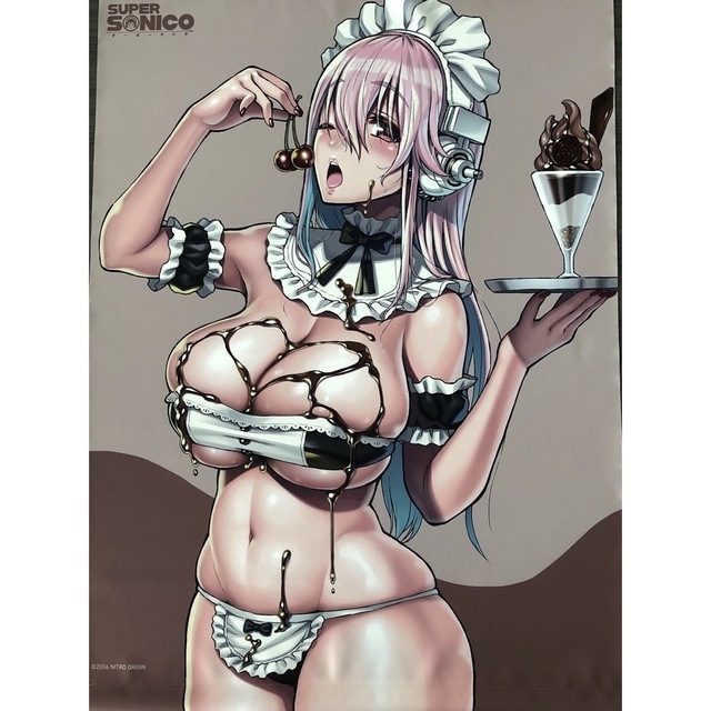 ☆新品☆日本製! すーぱー そに子 巨乳 タペストリー セクシー 美尻