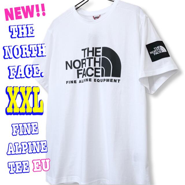 THE NORTH FACE(ザノースフェイス)の結構ビッグ ♪ ノースフェイス ファイン アルパイン Tシャツ EU 白 XXL メンズのトップス(Tシャツ/カットソー(半袖/袖なし))の商品写真