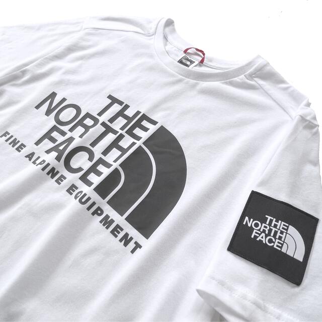 THE NORTH FACE(ザノースフェイス)の結構ビッグ ♪ ノースフェイス ファイン アルパイン Tシャツ EU 白 XXL メンズのトップス(Tシャツ/カットソー(半袖/袖なし))の商品写真