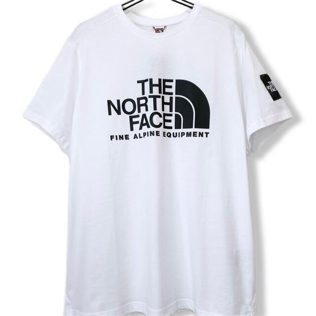 THE NORTH FACE(ザノースフェイス)の結構ビッグ ♪ ノースフェイス ファイン アルパイン Tシャツ EU 白 XXL メンズのトップス(Tシャツ/カットソー(半袖/袖なし))の商品写真