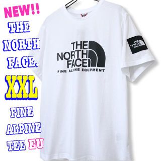 ザノースフェイス(THE NORTH FACE)の結構ビッグ ♪ ノースフェイス ファイン アルパイン Tシャツ EU 白 XXL(Tシャツ/カットソー(半袖/袖なし))